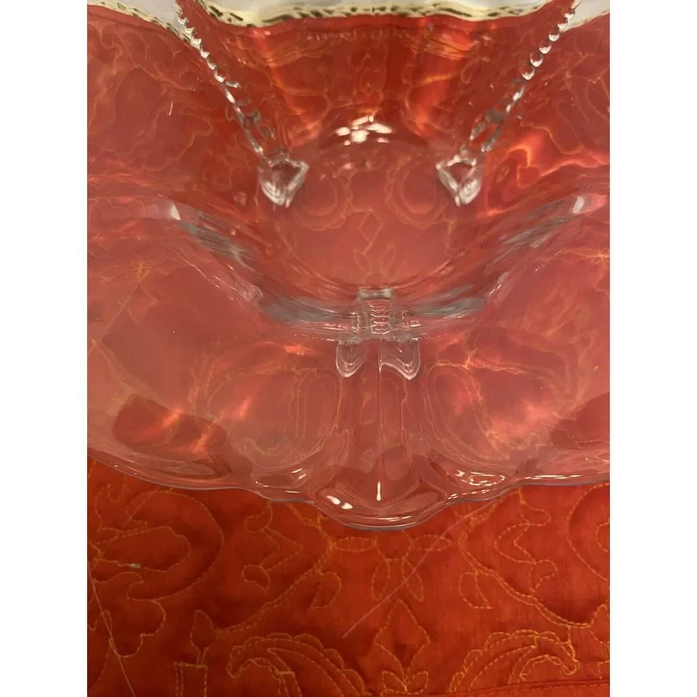 Vintage Heisey Empress‎ Queen Anne Clear 3-Footed Dolphin 11